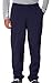 Jerzees Dri-Power Poly Pocketed Open-Bottom Sweatpants, Large - J. Navy