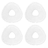Mopa de microfibra reutilizable para Narval para Freo X10 Pro / YJCC027 máquina robot de limpieza de suelos, ajuste compacto (paquete de 4)