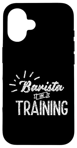 Barista In Training エスプレッソ バリスタ コーヒーメーカー スマホケース iPhone 16 用