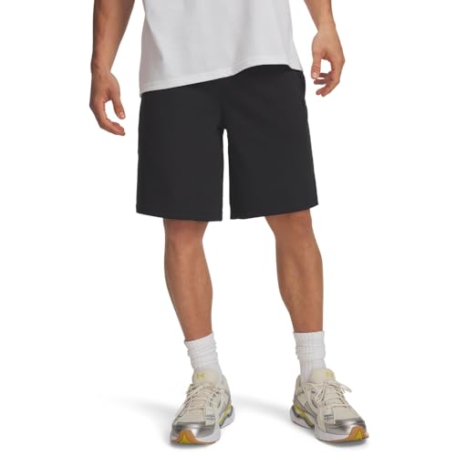 Under Armour Pantaloni Sportivi Leggeri da Uomo Rival, Nero/Nero, M