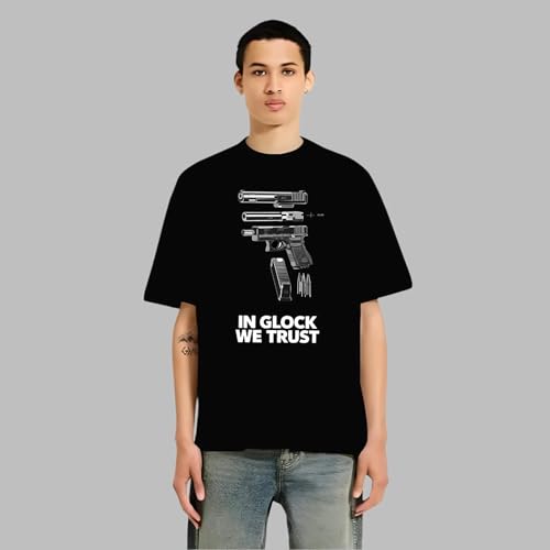 in Gun We Trust - USA Pro Gun 45 9mm Pistol Tee, Unisex Vintage Y2K Oversized Graphic T-Shirt, Streetwear Grunge Style3