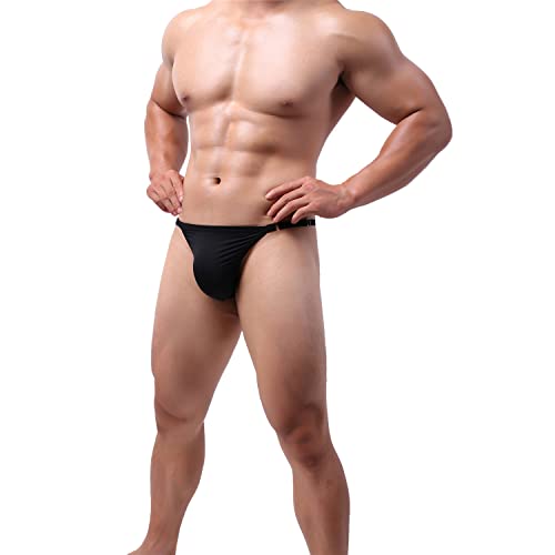 MuscleMate Men's Thong Bikini Underwear, Hot Men's Thong G-String T-Back Underwear, Adjustable Size.