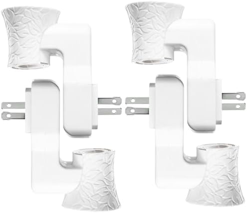 4 Packs Plug in Air Freshener Compatible with Bath and Body Works WallFlower Fragrance, Wall Plug Scent Diffuser, CE EMC ETL Certified, Rotatable, Silent for Bedroom Home Office