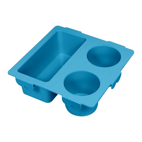 Image of Cup&Phone Holder for Bogg Bag XL Fit for Stanley Cup, Snacks & Drinks Tray Organizer for bogg Bag Accessory, Ideal for Beach, Pool & Outdoor Trips, Special Design (Light Blue)