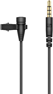 Sennheiser XS Lav, Omnidirectional Clip-On Lavalier Microphone with 3.5mm TRRS Connector for Mobile & PCs, 509260, Black