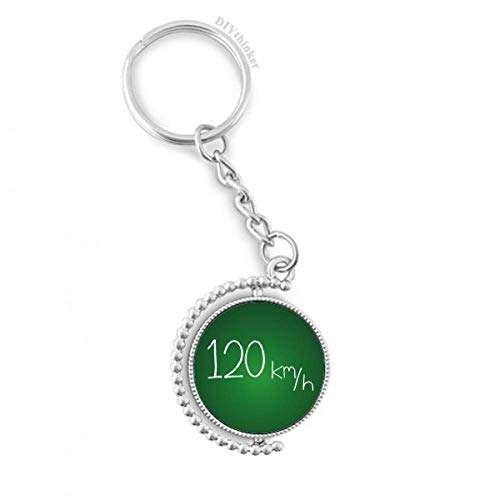Unité velocity rotatif key ring chain en métal multicolore 1,2x3,5 pouces