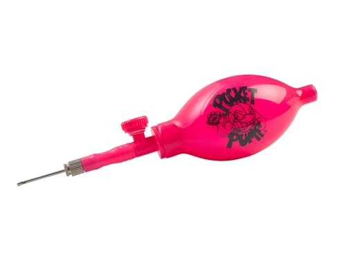Tandem Sport Pocket Pump - Mini Ball Pump with Hose & Air Release Valve - Travel Size Ball Pump for Volleyballs, Basketballs & Footballs - Easy, One Hand Operation - Pink
