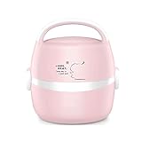 ~ Fassungsvermögen: 1,3 l, die untere Schicht bietet Platz für zwei Schüsseln Reis, unabhängiges Schichtdesign, köstlich und nicht salzig, praktisches Fassungsvermögen, freie Kombination von Schichten, leicht zu tragen.