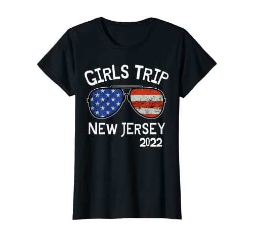 Femme Girls Trip New Jersey 2022 pour femme Vacation Week-end Groupe T-Shirt