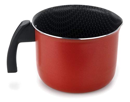 Leiteira 12 Centímetros Alumínio Antiaderente Linha Essencial Vermelho Multiflon