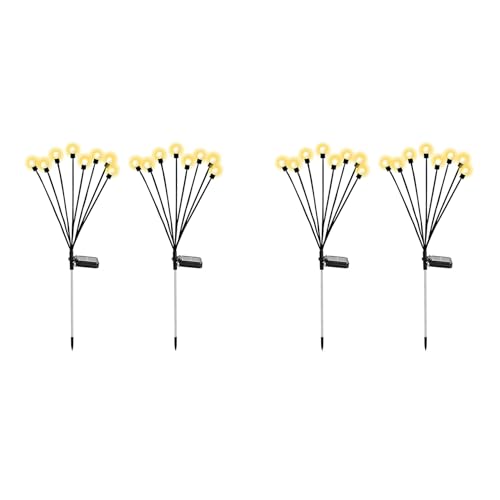 Lumières solaires extérieures étanches 8LED à oscillation autonome pour allée