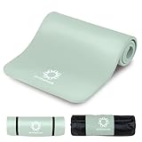 【Amazon.co.jp限定】 プリマソーレ ヨガマット 15mm ミントグリーン トレーニングマット 厚め 幅広 エクササイズマット フィットネス ピラティス 筋トレ yoga