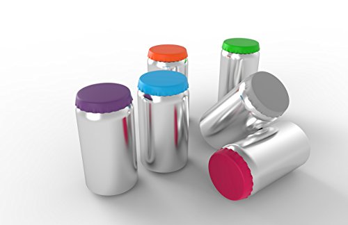 Silicone Soda Can Lids Covers Fits Standard Soda Cans (6 Pack, Assorted)
