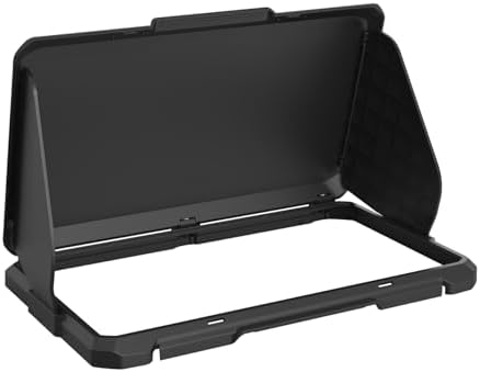 Holicfun Foldable Sun Visor for Lowrance Eagle Eye 9 & Eagle 9 Fish Finder - ABS Protective Screen Glare Shield, Weather Protection Shade Cover, Black