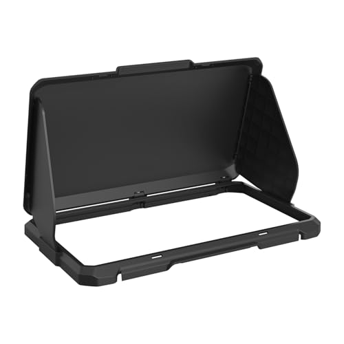 Holicfun Foldable Sun Visor for Lowrance Eagle Eye 9 & Eagle 9 Fish Finder - ABS Protective Screen Glare Shield Weather Protection Shade Cover Black