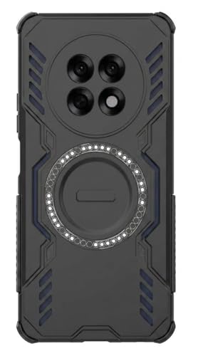 Image of ShieldTech Back Cover Case for Oppo F31 Pro Plus 5G | 360 Protection Mobile Phone Case Mag-Safe | Camera Protection | Oppo F31 Pro Plus Back Cover | Oppo F 31 Pro Plus 5+G - Black TPU+PC