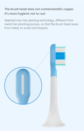 Ersatz-Zahnbürstenköpfe, kompatibel mit Xiaomi Mijia T300 T500 Serie Sonic Elektrobürstengriffen, 8 Stück (Rosa, Größe M 2)