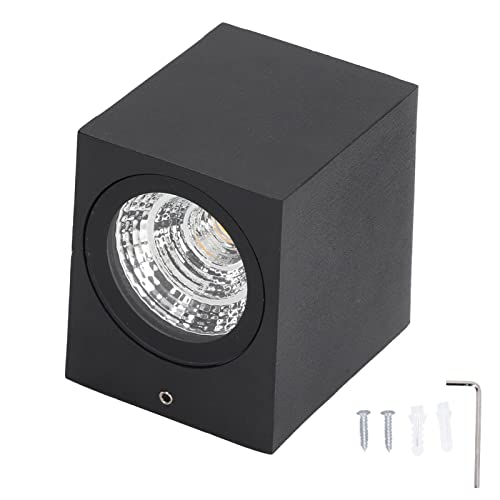 Applique murale LED extérieure pour porche et patio Pilipane lanterne noire chic