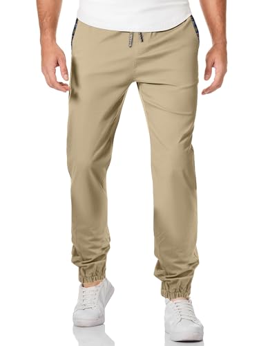 JMIERR Herren Hosen Baumwolle Casual Jogger Sporthose Freizeithose Cargo...
