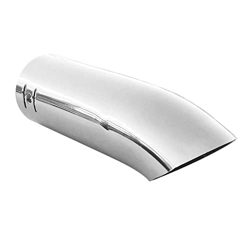 Terminale di scarico per tubo di scappamento, terminale di scappamento, silenzioso, scarico sportivo in acciaio inox lucido, Tuning Sport Fur A6 A8 1997 – 2003 fino a 56 mm