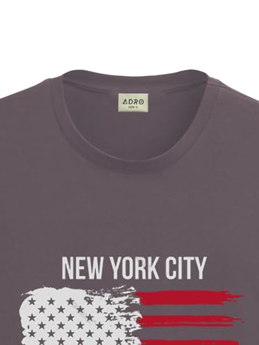 Image of ADRO Men's 100% Cotton Regular Fit T-Shirt