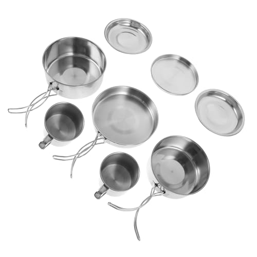 Cuisine camping acier inoxydable pour pique-nique et barbecue en plein air