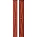 Ekena Millwork ARW102BF207X69CLH Americraft Exterior Real Wood Two Equal Panel Framed Board-n-Batten Shutters w/Double Z-Bar (Per Pair), 7"W x 69"H, Colorful Leaves