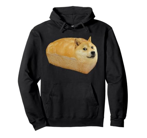 Funny Shiba Inu Doge Bread Meme Pullover Hoodie