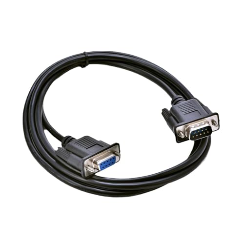 QIEIEI DB9Pin Female to DB9in Male RS232 Connector Line DB9Pin Port Programming Cable for Data Transfer