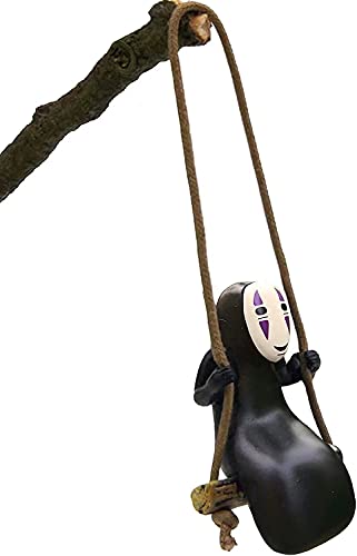 No Face Man Car Hanging Ornament - Cute Anime Accessory for Car Interior - Rearview Mirror Pendant - Auto Decor Accessory