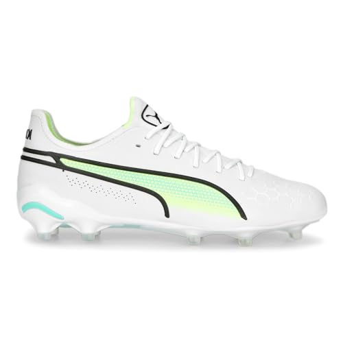 PUMA Womens King Ultimate Firm GroundArtificial Ground Outsole Soccer Cleats Cleated, Firm Ground, Turf - White