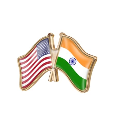 Image of World Most Countries Single Pin Brooch Badge United States USA America and Other Countries Cross Friendship Pin Badge for Men Women