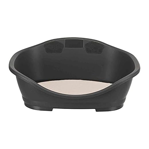Stefanplast 4-97611 Cama Plástico Sleeper 1, 56.5 x 24.2 x 42 cm, Color Gris Oscuro