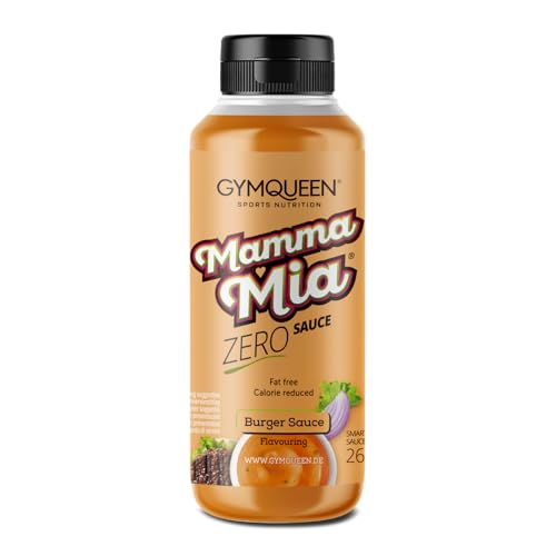 GymQueen Mamma Mia Zero Sauce 265ml, Burgersauce, kalorienreduziert, ohne Fett & ohne Zuckerzusatz, zum Verfeinern von Gerichten oder als Salat-Dressing