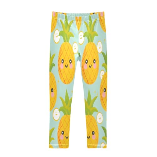 Bolaz Toddler Girls Leggings Printed Yoga Pants Leggings Lovely Pineapple for Kids