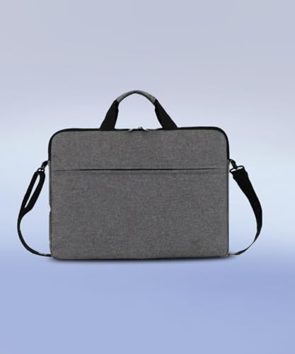 Image of ATEVON Grey Waterproof Laptop Sleeve Case with Handle - Fits 15.6-16 Inch Laptops & Tablets, Unisex Carrying Bag for Men & Women