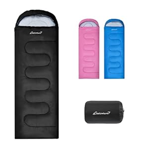Clostnature Sleeping Bag for Adults and Kids – Lightweight Sleeping Bags for Camping, Compact 3 Season Ultralight Design, Warm and Wide Fit for Single Use, Ideal for Girls, Boys, Hiking, Backpacking