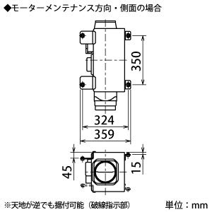 三菱電機 中間取付形低騒音換気扇 V-20ZM5 v-20zm5.jpg
