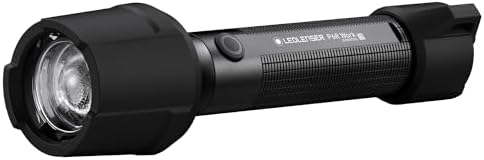 Ledlenser, P6R Work Rechargeable Flashlight, LED Light for Professional Use, Black