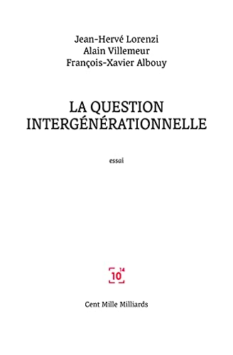 livre La question intergénérationnelle