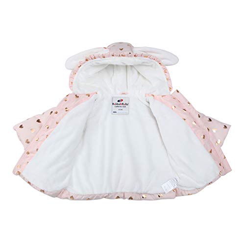 Rokka&Rolla Baby Girls' Water-Resistant Soft Mini Fur Lined Puffer Jacket Winter Coat for Newborn Infant Toddler Rokka&Rolla Baby Girls' Water-Resistant Soft Mini Fur Lined Puffer Jacket Winter Coat for Newborn Infant Toddler