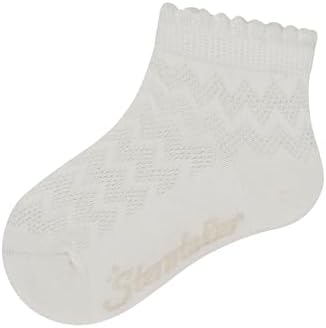 Sterntaler Socken Struktur – Kurze Baby- und Kinder-Socken mit Umschlag, Innenfrottee, Strukturmuster, merzerisierte Baumwolle, Ecru, Größe 26