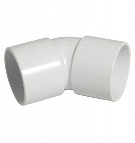 FLOPLAST Solvent White 135 Degree 40mm (43mm) Waste Bend - Bag of 5