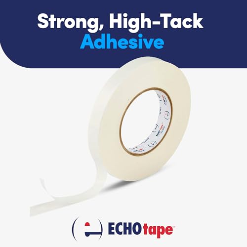 Image of ECHOtape DC-T274A General Purpose Frosted Clear Double Sided Tape for Mounting & Bonding | Double Sided Tape for General Purpose Bonding | Thin Adhesive Tape, 0.94 in x 54.6 yds