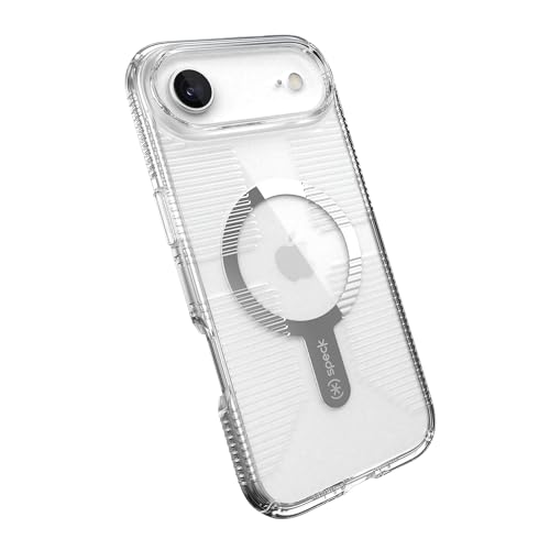 Image of Speck GEMSHELL Grip +MS Case for iPhone 17 Air - Clear /Clear | Slim Protective Grip | Drop Protection | MagSafe Compatible