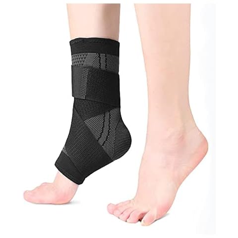 XinDingLi Ankle Braces, Elastic Compression Ligament Ankle Support Socks with Adjustable Strap for Improved Sprained Ankle, Arthritis, Strain, Fatigue, Achilles Tendonitis Cover