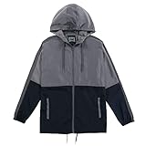 Tenna Teki Mens Windbreaker Jackets Lightweight Waterproof Rain Jacket with Hooded Softshell for Hik