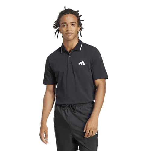 adidas Men's Essentials Small Logo Pique Polo Shirt