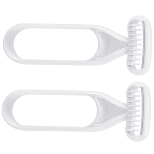 BIUDECO 2Pcs Women Body Hair Trimmers Manual Razor for Armpit Leg Bikini Line Lightweight Durable Wet Dry Shaving for Travel Sensitive Skin