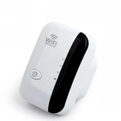 Repetidor WiFi, 300Mbps Extensor WiFi, Amplificador WiFi 2.4GHz con Repertidor/Ap Modo y la función WPS, Amplificador Señal de Red WiFi con Puerto Ethernet e Interfaz de Alimentación